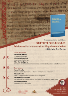 presentazione statuti di sassari